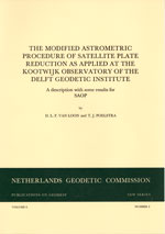 PoG 23, D.L.F. van Loon and T.J. Poelstra, The modified astronometric procedure of satellite plate reduction as applied at the Kootwijk Observatory of the Delft Geodetic Institute