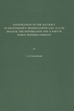 GS 16, N.D. Haasbroek, Investigation of the accuracy of Krayenhoff's triangulation (1802-1811) in Belgium, The Netherlands and a part of North Western Germany